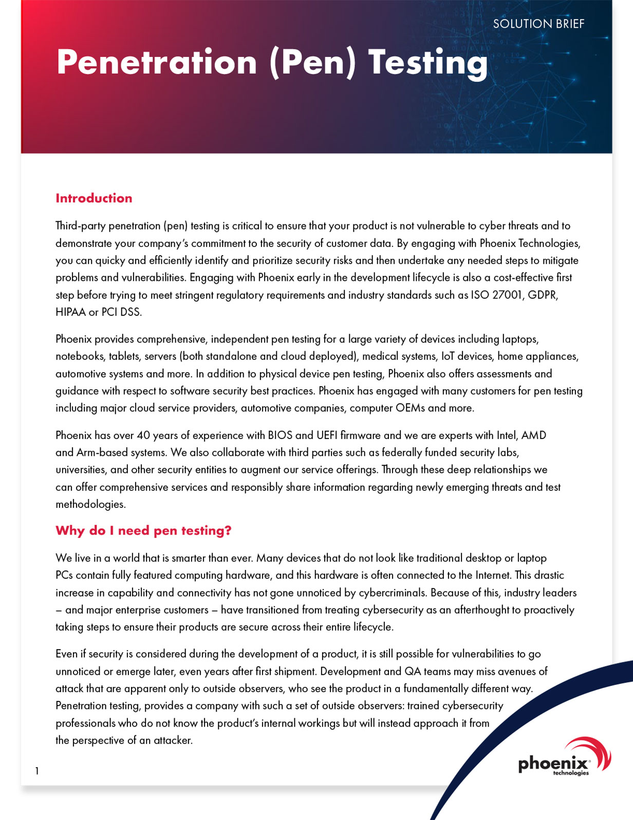 Pen Testing Solution Brief cover